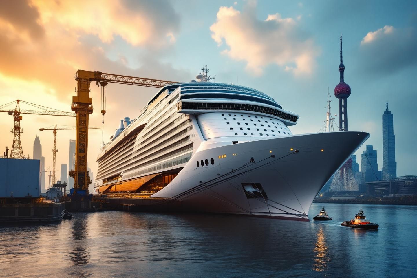 China's Second Homegrown Cruise Ship Hit the Water Today — and It's Bigger Than Anyone Expected