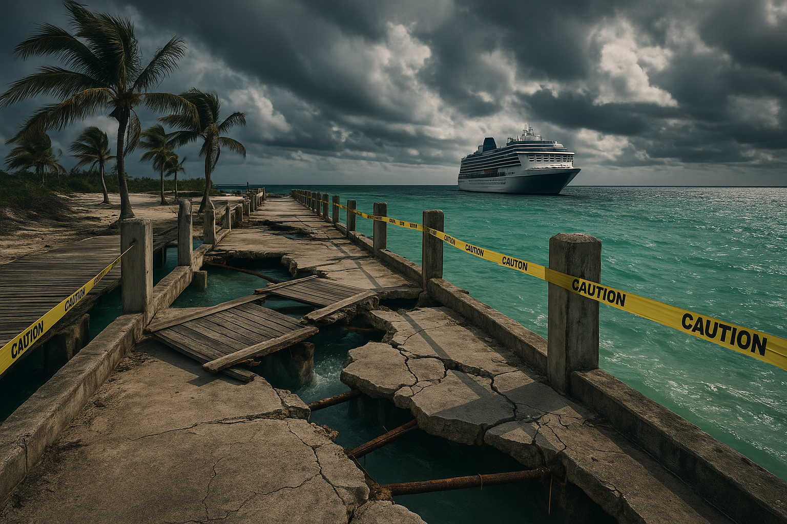 Storm Damage Leaves Royal Caribbean's Private Island Paradise in Limbo