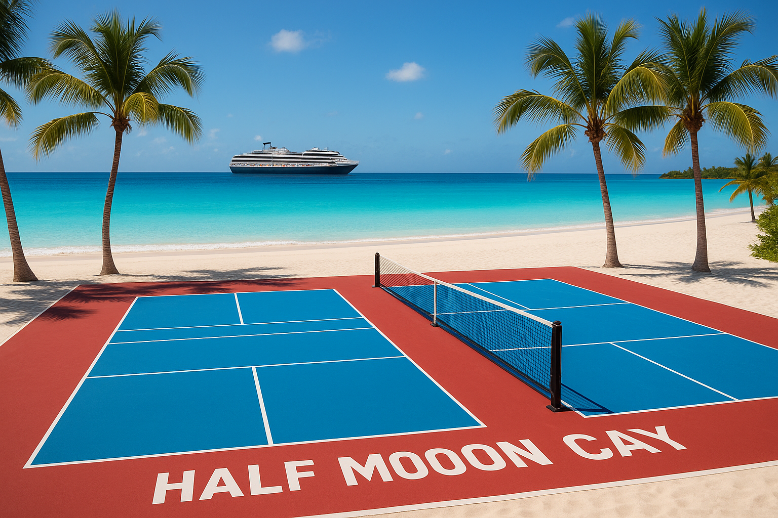 Holland America Brings Pickleball to Paradise with New Courts at Half Moon Cay