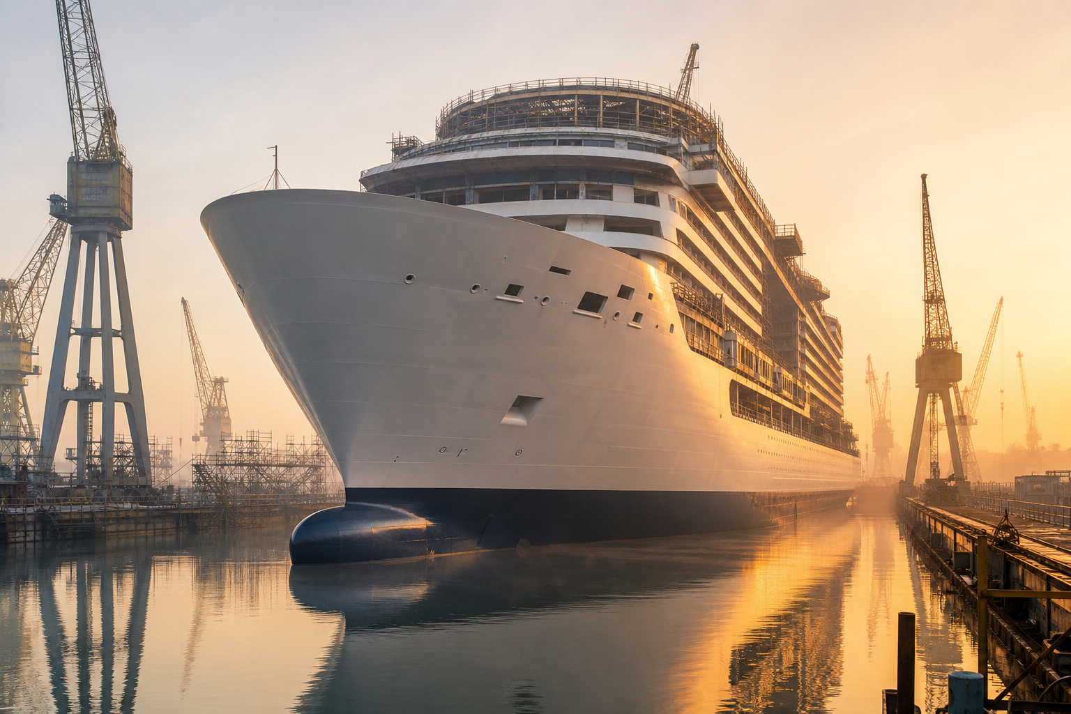 Oceania's First Sonata-Class Ship Hits the Water
