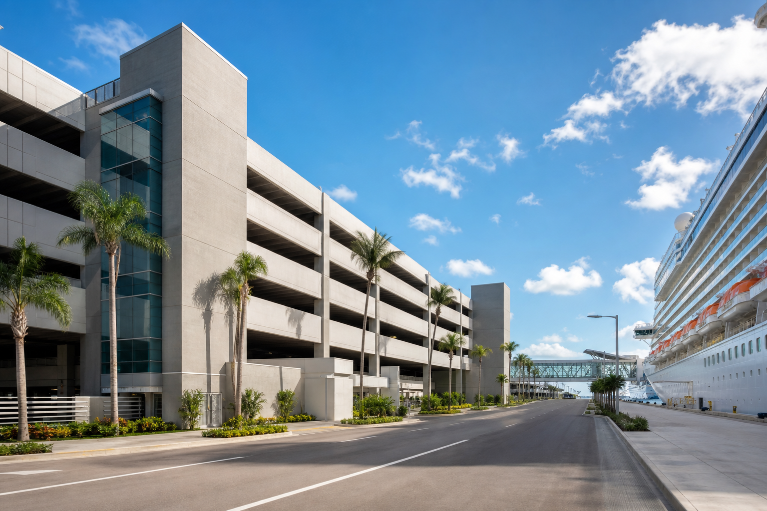 Port Canaveral's New 13-Story Cruise Garage Tops Out