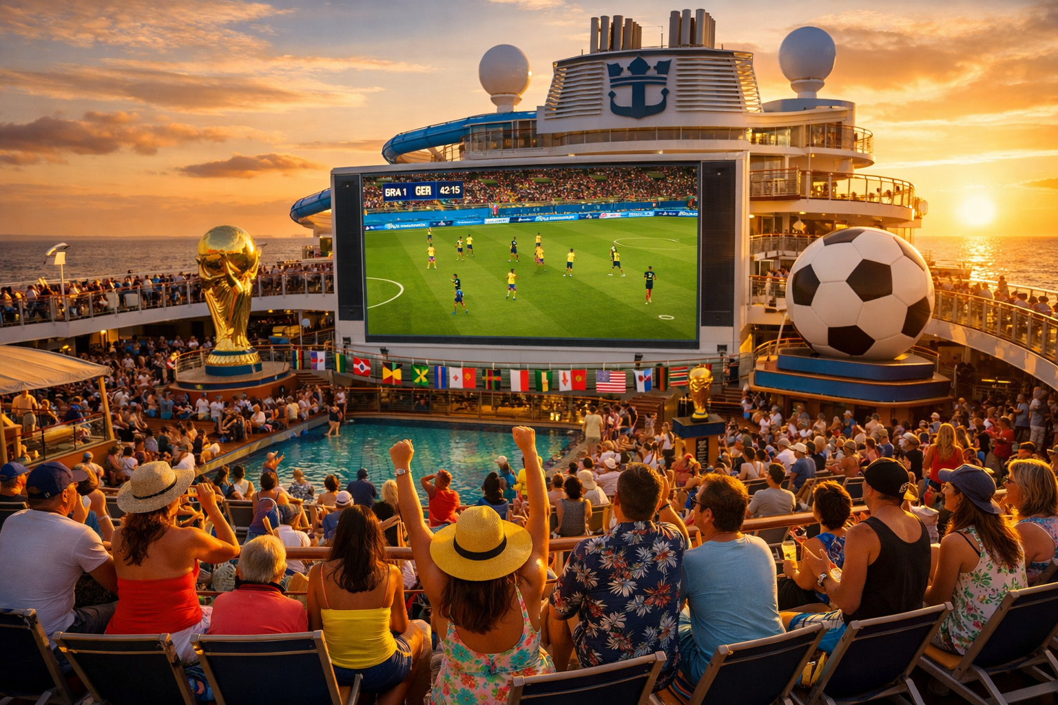 Royal Caribbean Is Turning Its Entire Fleet Into World Cup Watch Parties This Summer