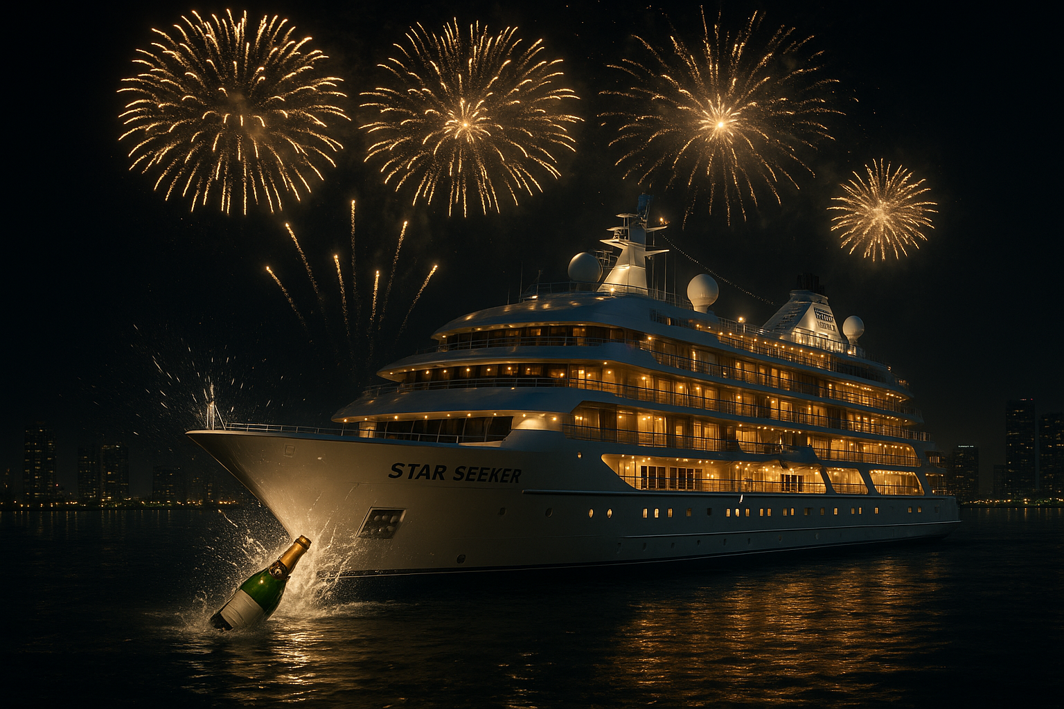 Windstar Just Welcomed Its First New Ship in 30 Years—With Fireworks and a Godmother Named Anschutz