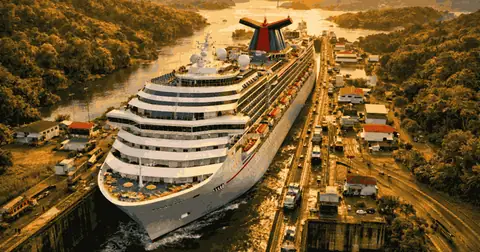 How Do You Squeeze a 208,000-Ton Ship Through a Lock With Eight Feet to Spare?